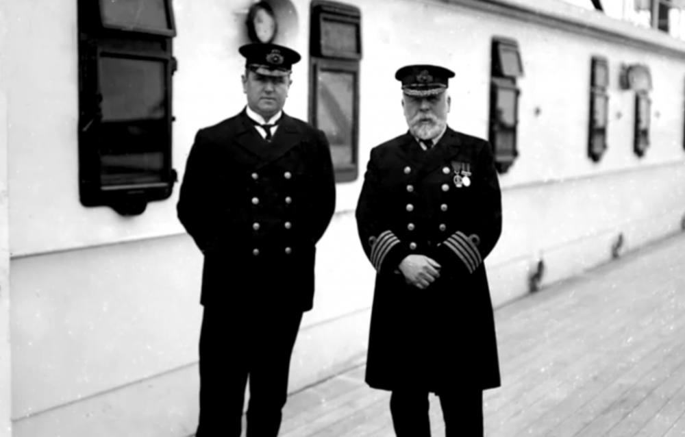 Captain Edward J. Smith and Purser Hugh Walter McElroy