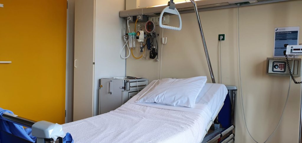 Ziekenhuisbed in LUMC